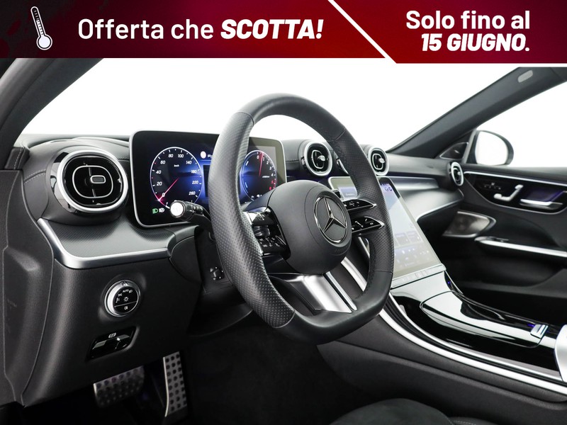 Mercedes Classe C SW sw 300 de phev amg line premium plus auto ibrido nero