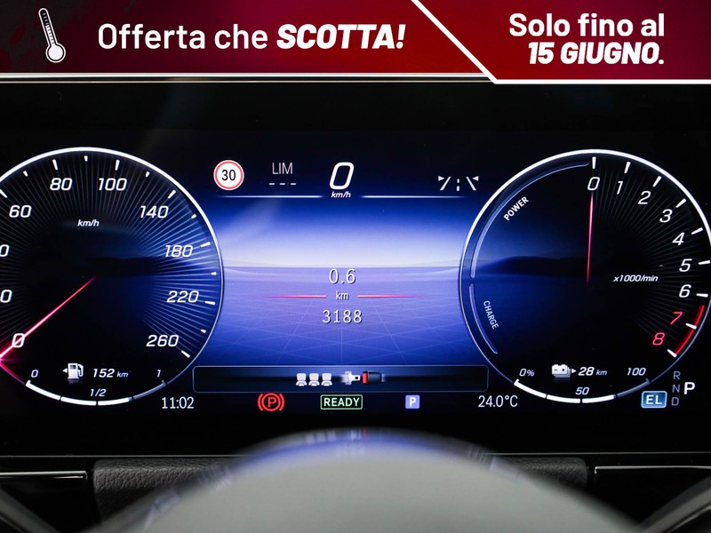 Mercedes Classe B 250 e phev progressive advanced auto ibrido grigio