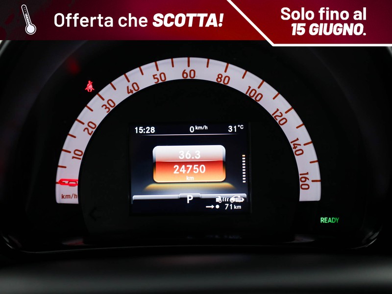 Smart Forfour eq passion 22kw elettrica grigio