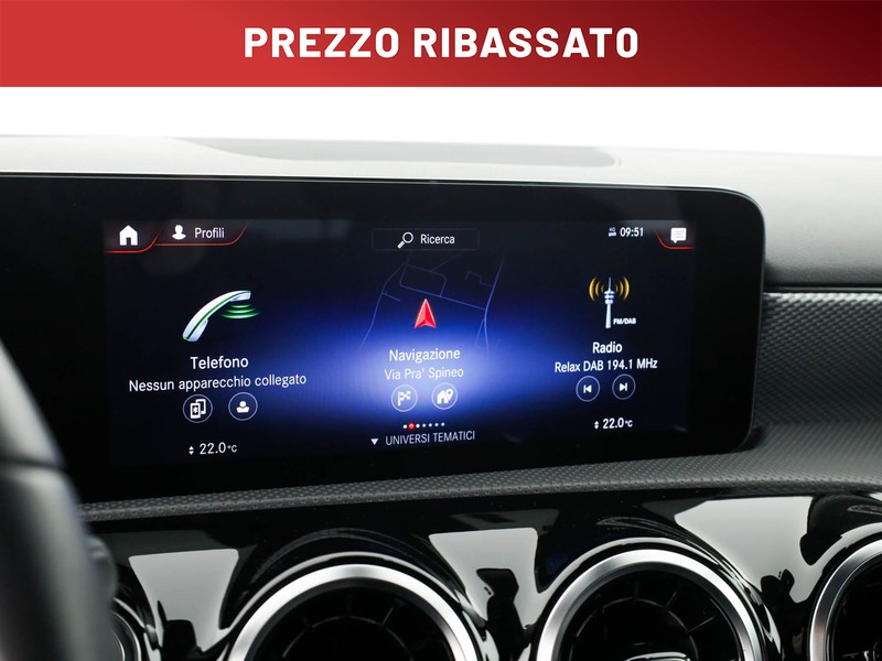 Mercedes Classe A 250 e phev (eq-power) sport auto ibrido nero