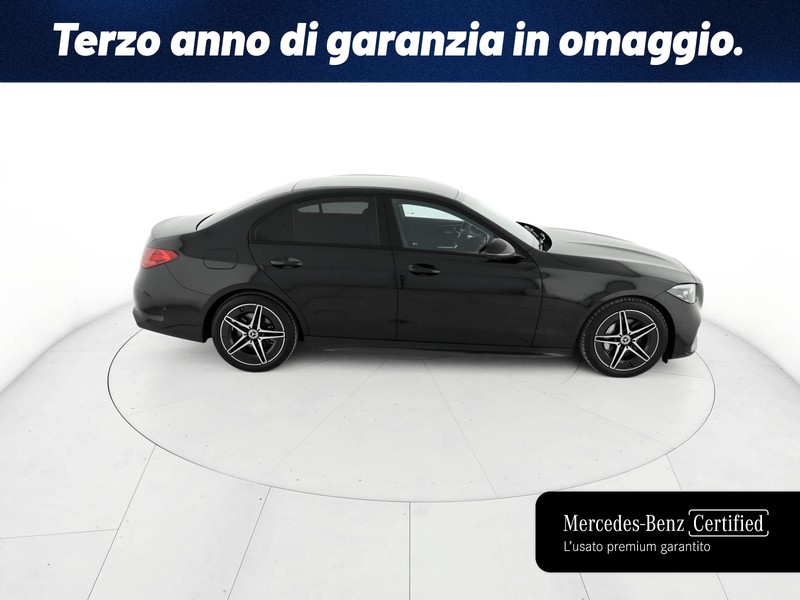 Mercedes Classe C Berlina 200 d mhev amg line advanced plus auto ibrido nero