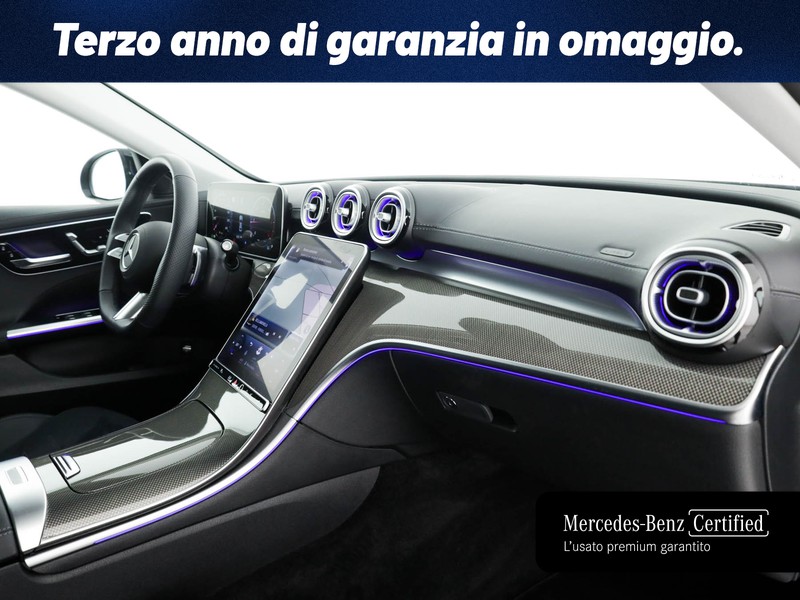 Mercedes Classe C Berlina 200 d mhev amg line advanced plus auto ibrido nero