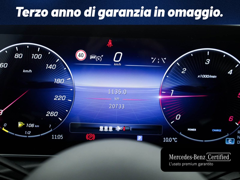 Mercedes Classe C Berlina 200 d mhev amg line advanced plus auto ibrido nero