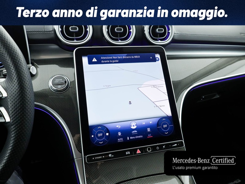 Mercedes Classe C Berlina 200 d mhev amg line advanced plus auto ibrido nero