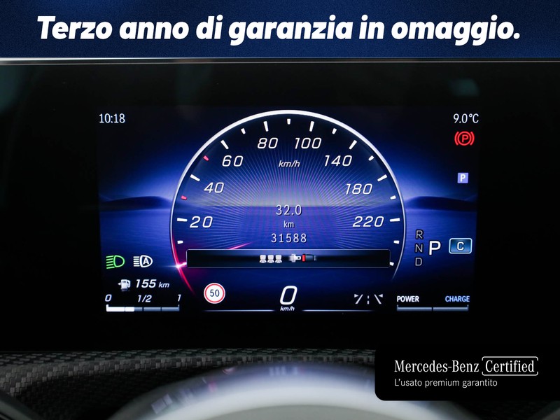Mercedes Classe A 180 advanced auto ibrido nero