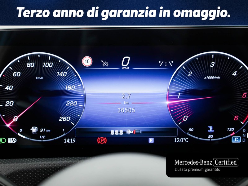 Mercedes Classe A 200 d amg line advanced plus auto diesel bianco