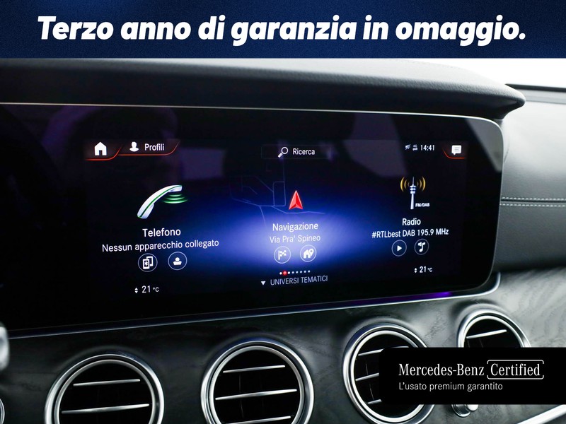 Mercedes Classe E SW sw 220 d premium auto my20 diesel grigio