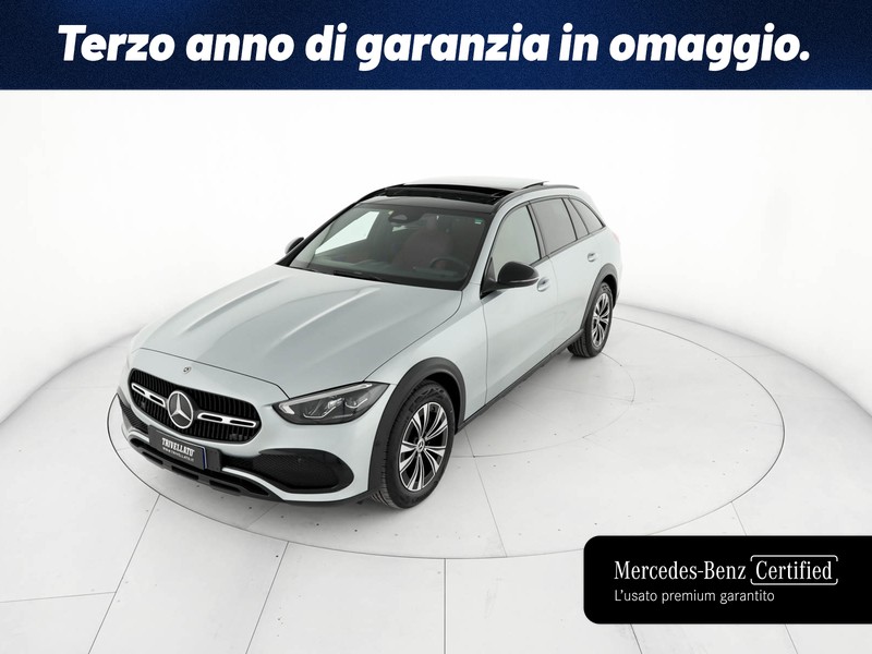 Mercedes Classe C SW sw all-terrain 220 d mhev premium 4matic auto ibrido argento