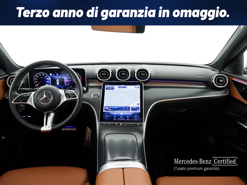 Mercedes Classe C SW sw all-terrain 220 d mhev premium 4matic auto ibrido argento