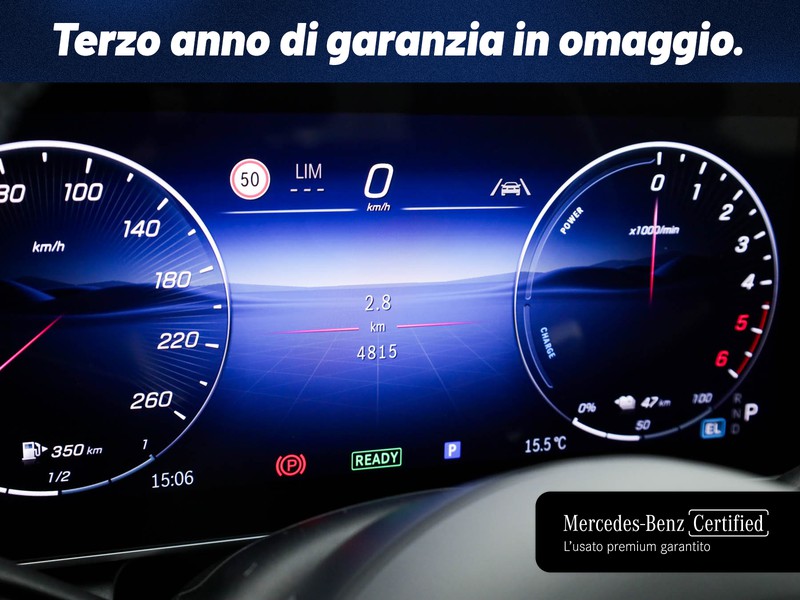 Mercedes GLC 300 de phev advanced plus 4matic auto ibrido argento