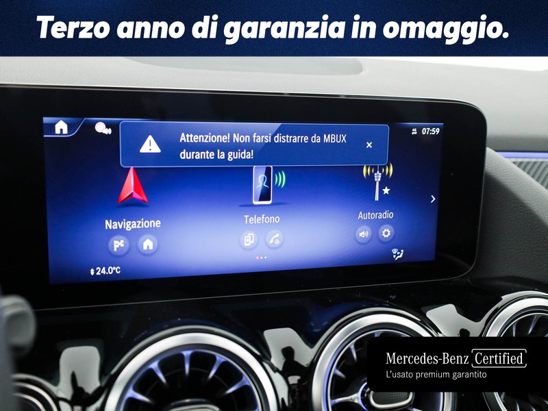 Mercedes GLA 180 d amg line advanced plus auto diesel bianco