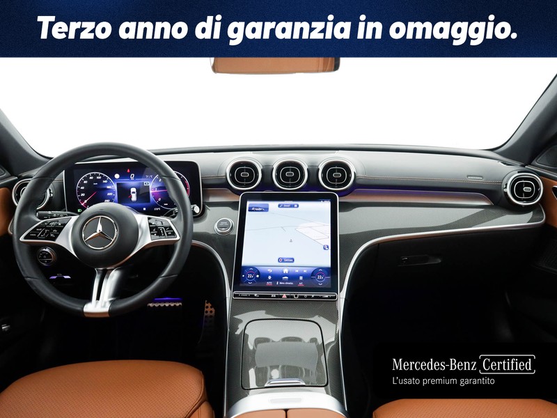 Mercedes Classe C SW sw all-terrain 220 d mhev premium 4matic auto ibrido grigio