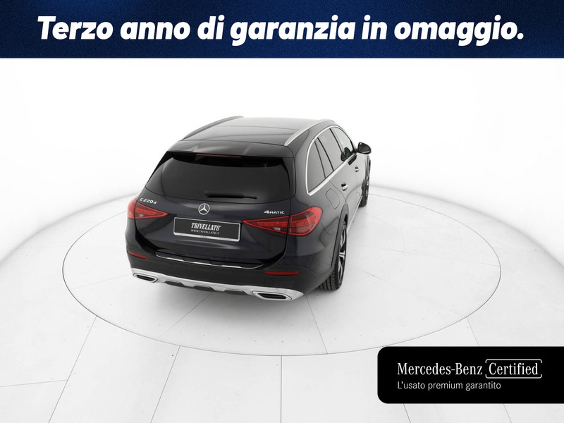 Mercedes Classe C SW sw all-terrain 220 d mhev premium plus 4matic auto ibrido blu/azzurro