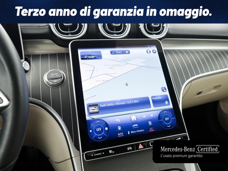 Mercedes Classe C SW sw all-terrain 220 d mhev premium plus 4matic auto ibrido blu/azzurro