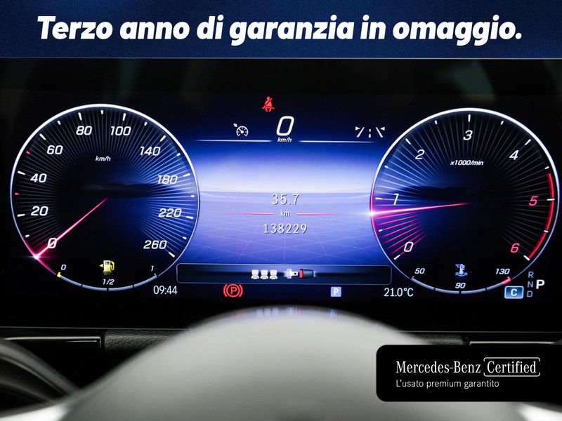 Mercedes Classe B 200 d progressive advanced plus auto diesel argento