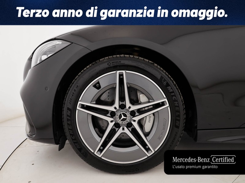 Mercedes Classe C SW sw 300 d mhev amg line advanced plus auto ibrido nero