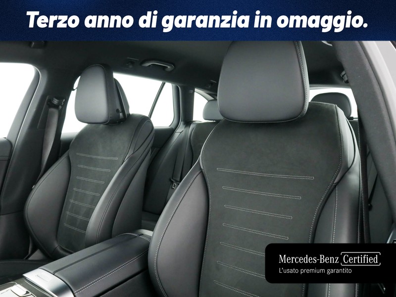 Mercedes Classe C SW sw 300 d mhev amg line advanced plus auto ibrido nero