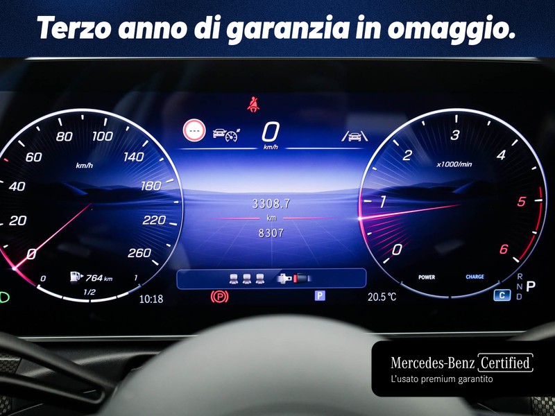 Mercedes Classe C SW sw 300 d mhev amg line advanced plus auto ibrido nero