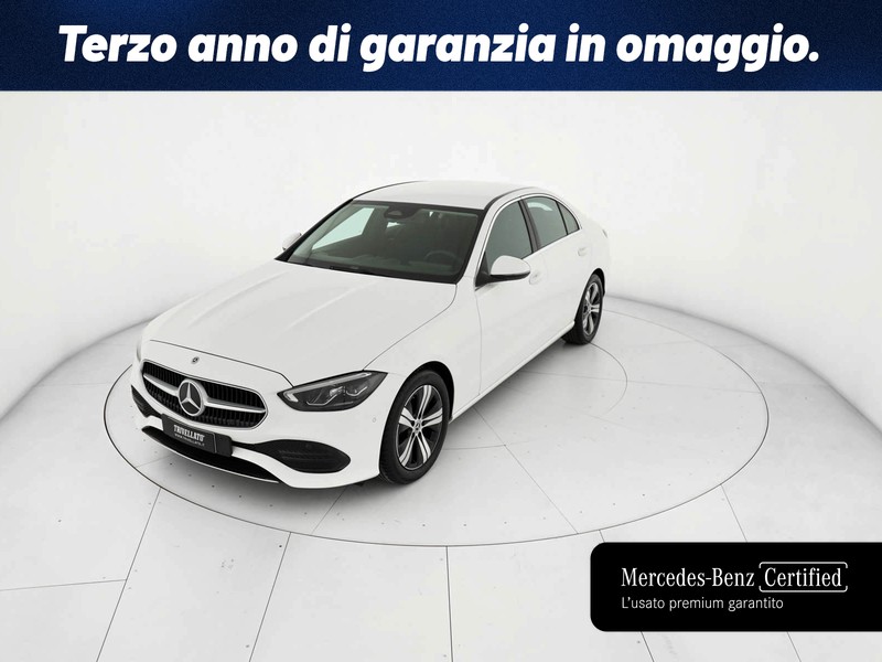 Mercedes Classe C Berlina 200 d mhev advanced auto ibrido bianco