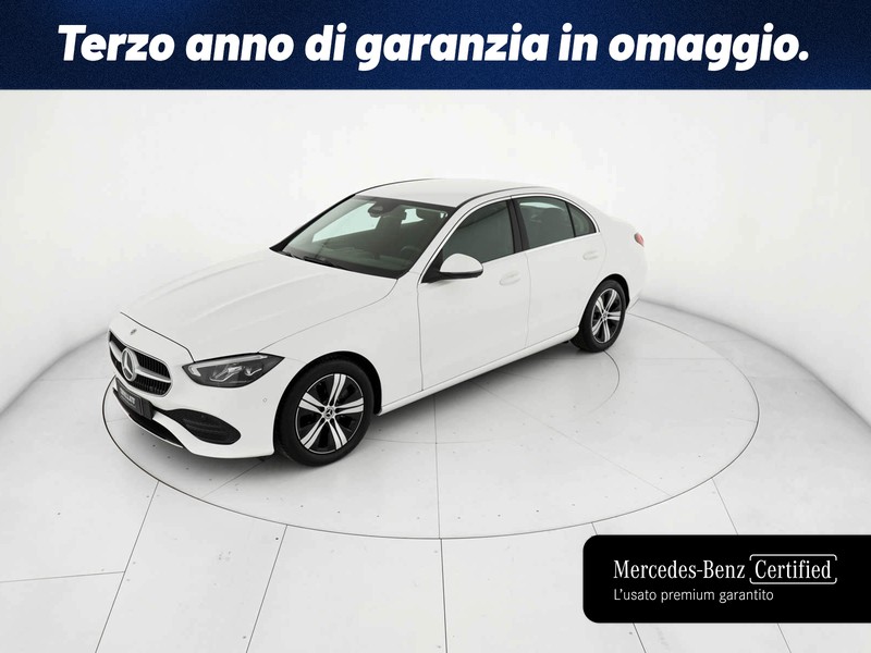 Mercedes Classe C Berlina 200 d mhev advanced auto ibrido bianco