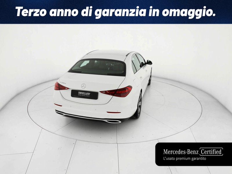 Mercedes Classe C Berlina 200 d mhev advanced auto ibrido bianco