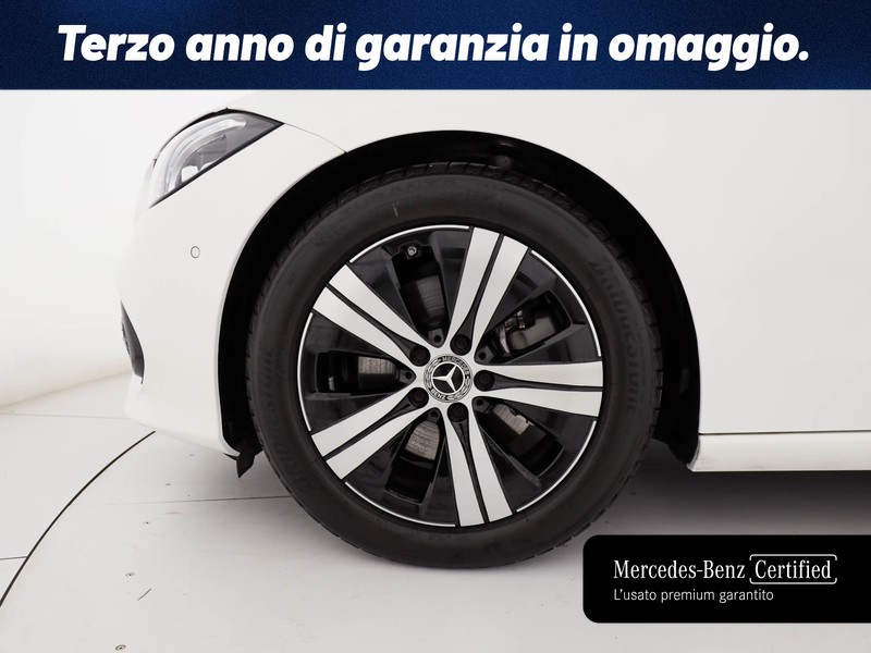 Mercedes Classe C Berlina 200 d mhev advanced auto ibrido bianco