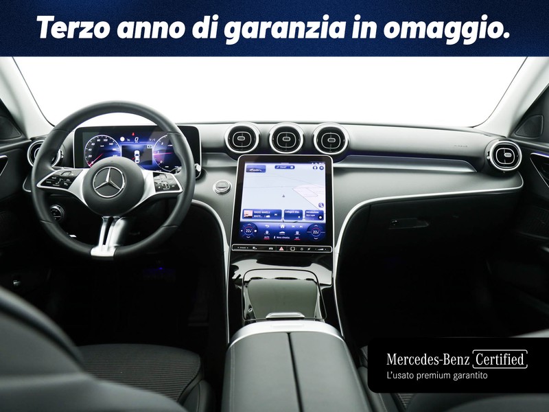 Mercedes Classe C Berlina 200 d mhev advanced auto ibrido bianco