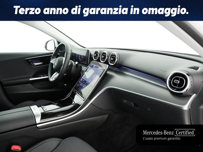 Mercedes Classe C Berlina 200 d mhev advanced auto ibrido bianco
