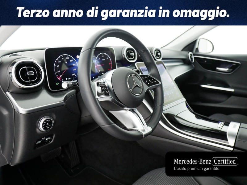 Mercedes Classe C Berlina 200 d mhev advanced auto ibrido bianco