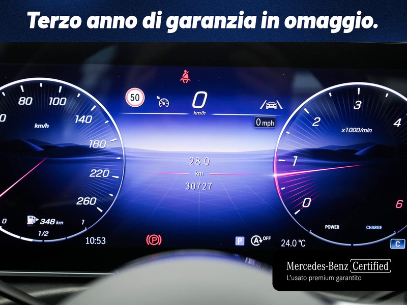 Mercedes Classe C Berlina 200 d mhev advanced auto ibrido bianco