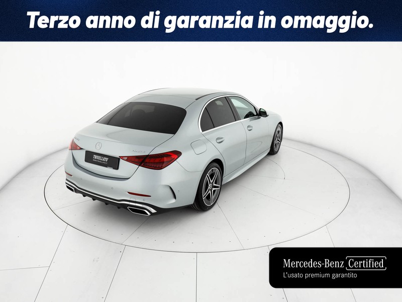 Mercedes Classe C Berlina 220 d mhev premium 4matic auto ibrido argento
