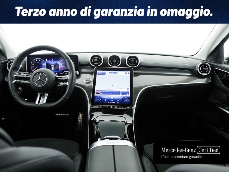 Mercedes Classe C Berlina 220 d mhev premium 4matic auto ibrido argento