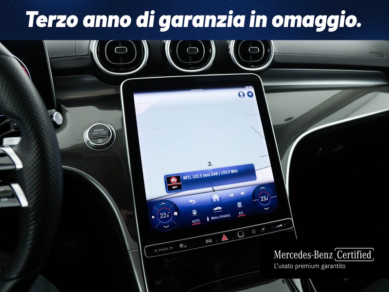 Mercedes Classe C Berlina 220 d mhev premium 4matic auto ibrido argento