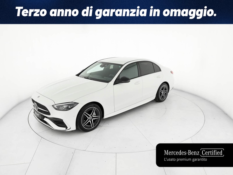 Mercedes Classe C Berlina 220 d mhev amg line advanced 4matic 197cv auto ibrido bianco