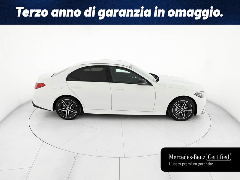 Mercedes Classe C Berlina 220 d mhev amg line advanced 4matic 197cv auto ibrido bianco