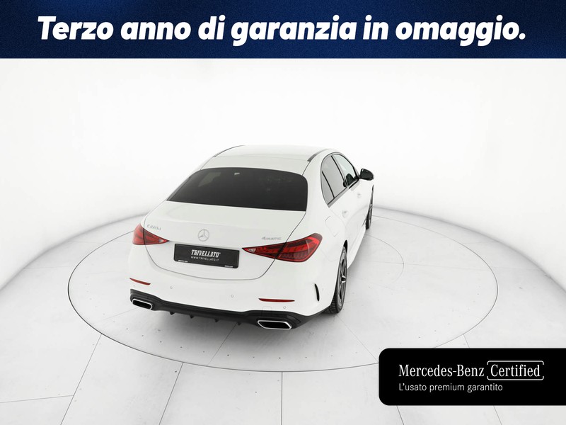 Mercedes Classe C Berlina 220 d mhev amg line advanced 4matic 197cv auto ibrido bianco