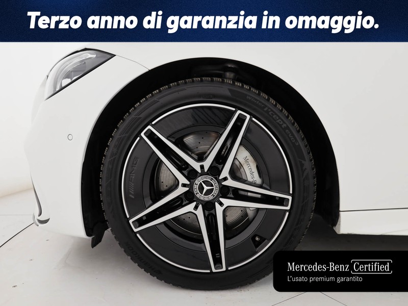 Mercedes Classe C Berlina 220 d mhev amg line advanced 4matic 197cv auto ibrido bianco