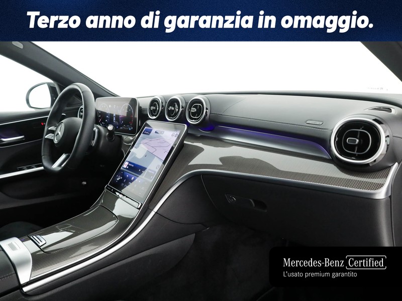 Mercedes Classe C Berlina 220 d mhev amg line advanced 4matic 197cv auto ibrido bianco