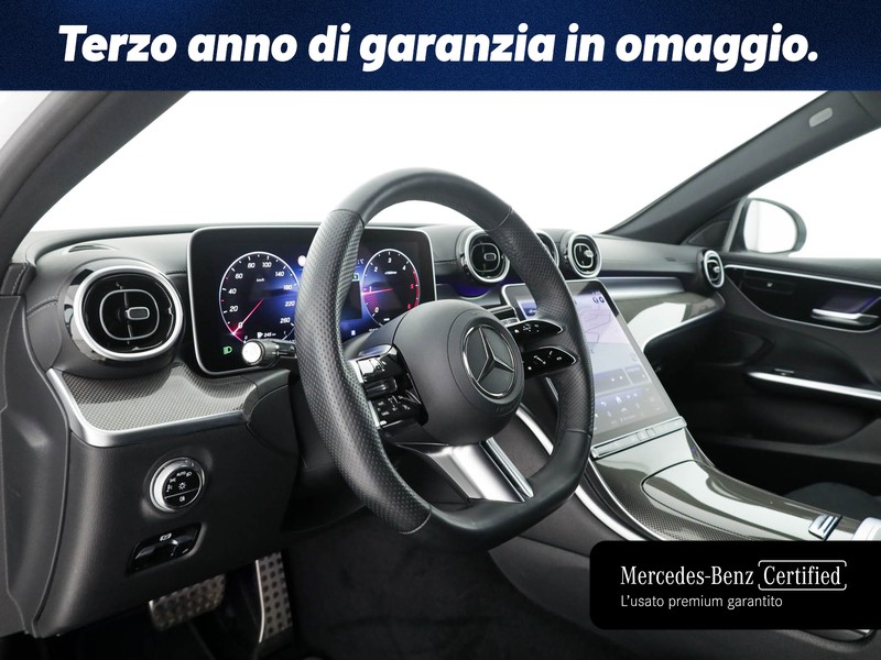 Mercedes Classe C Berlina 220 d mhev amg line advanced 4matic 197cv auto ibrido bianco