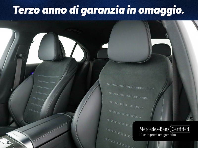 Mercedes Classe C Berlina 220 d mhev amg line advanced 4matic 197cv auto ibrido bianco