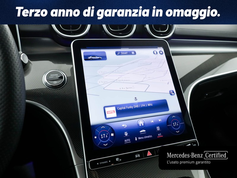 Mercedes Classe C Berlina 220 d mhev amg line advanced 4matic 197cv auto ibrido bianco