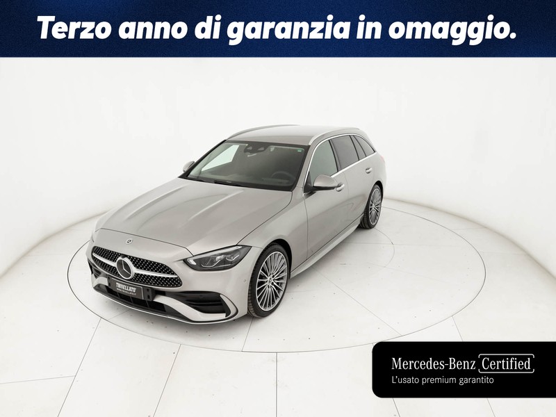 Mercedes Classe C SW sw 220 d mhev premium plus auto ibrido argento