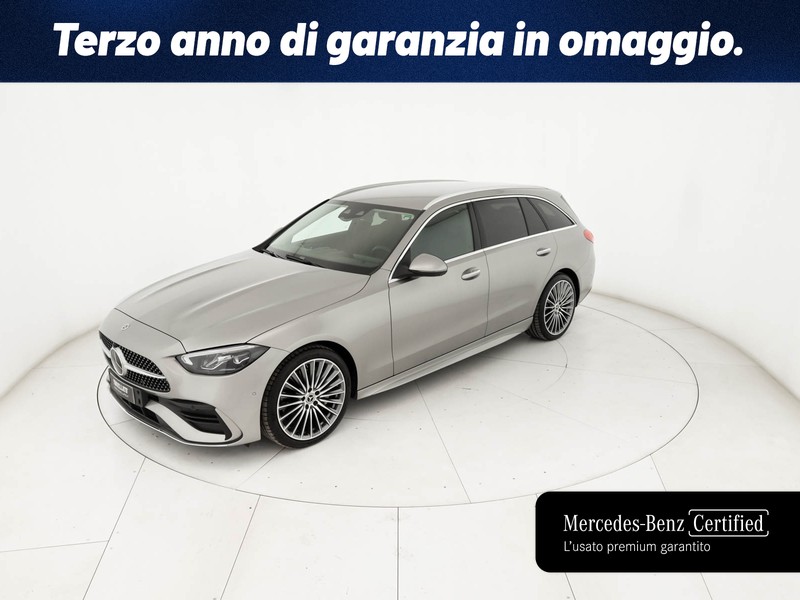 Mercedes Classe C SW sw 220 d mhev premium plus auto ibrido argento