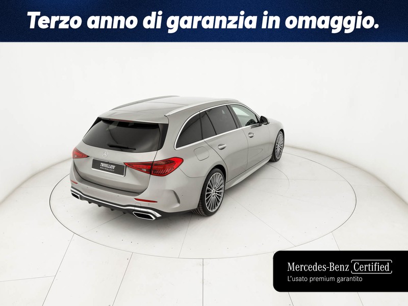 Mercedes Classe C SW sw 220 d mhev premium plus auto ibrido argento