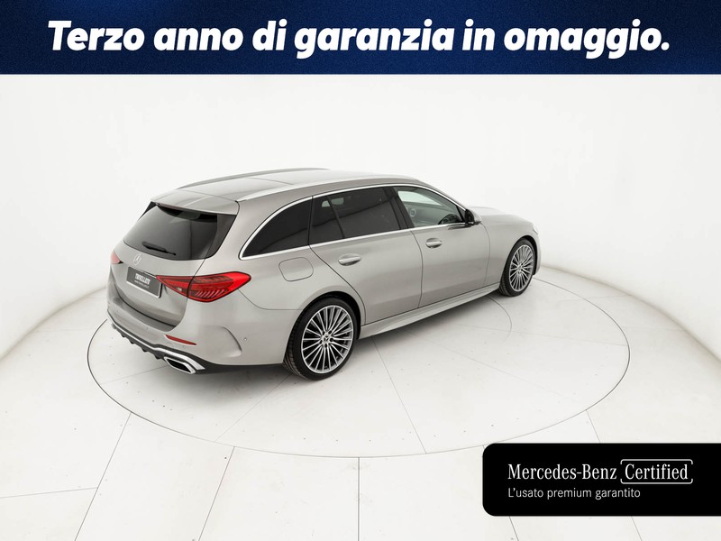 Mercedes Classe C SW sw 220 d mhev premium plus auto ibrido argento