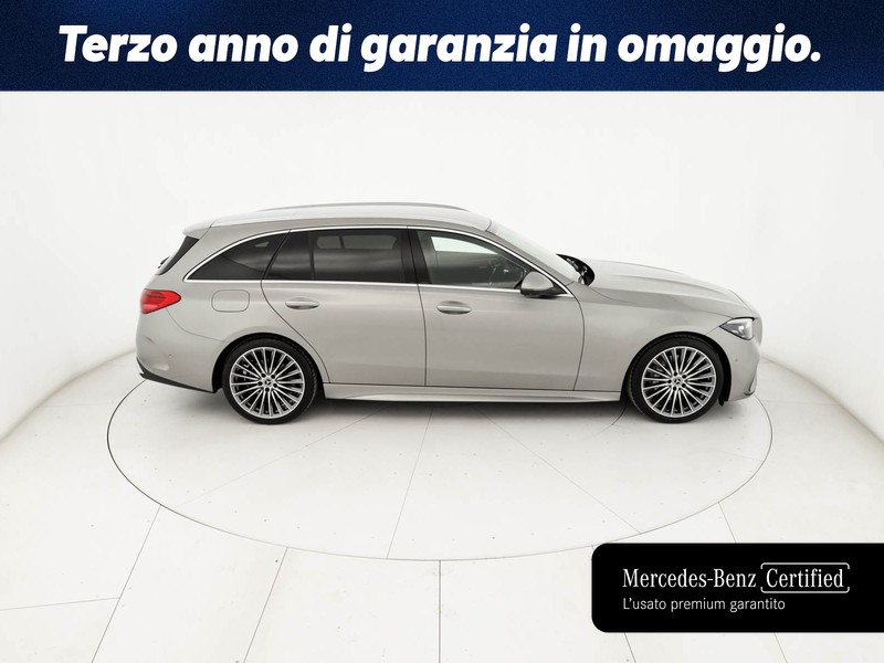 Mercedes Classe C SW sw 220 d mhev premium plus auto ibrido argento