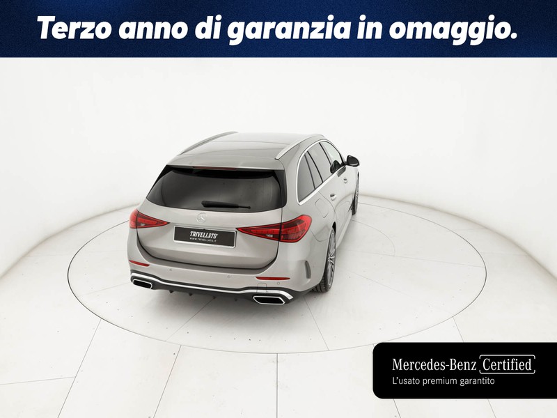Mercedes Classe C SW sw 220 d mhev premium plus auto ibrido argento
