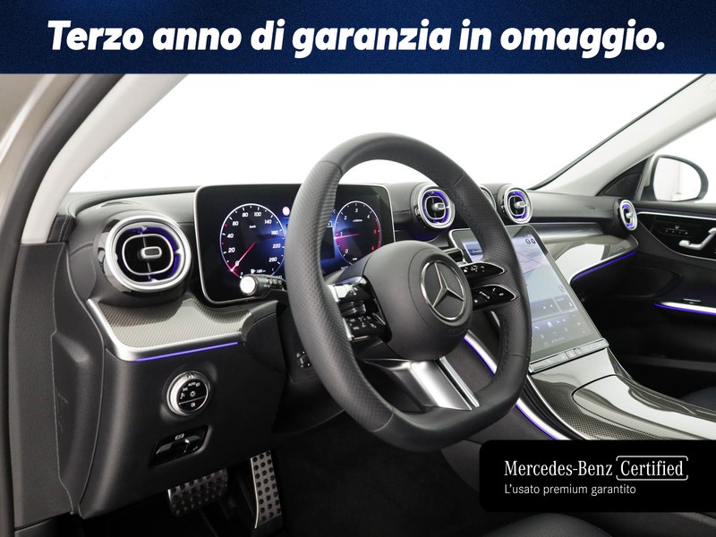 Mercedes Classe C SW sw 220 d mhev premium plus auto ibrido argento