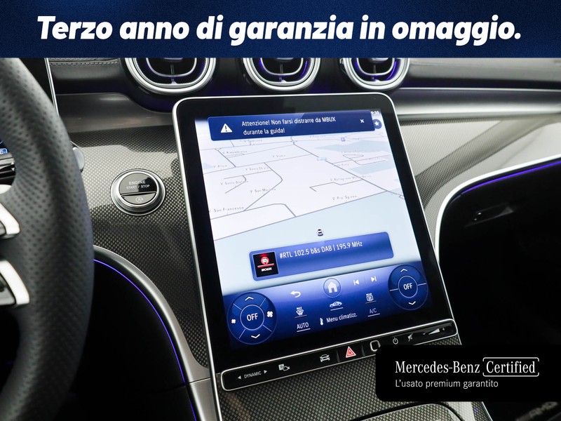 Mercedes Classe C SW sw 220 d mhev premium plus auto ibrido argento