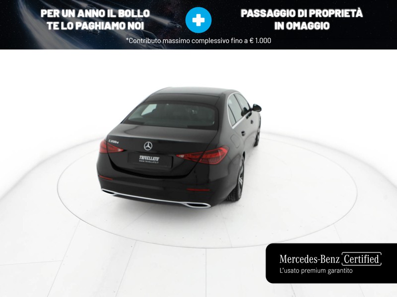 Mercedes Classe C Berlina 200 d mhev advanced auto ibrido nero